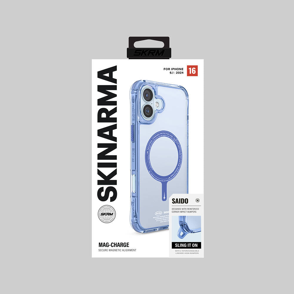 iPhone 16 Kılıf M-safe Şarj Özellikli Şeffaf Airbag Tasarımlı Skinarma Saido Kılıf iPhone 16 Kılıf M-safe Şarj Özellikli Şeffaf Airbag Tasarımlı Skinarma Saido Kılıf